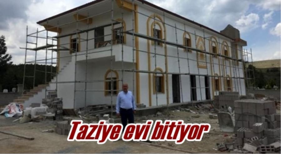 Taziye evi bitiyor
