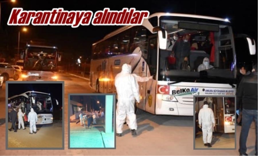 Karantinaya alındılar