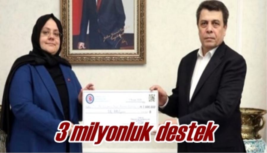 3 milyonluk destek