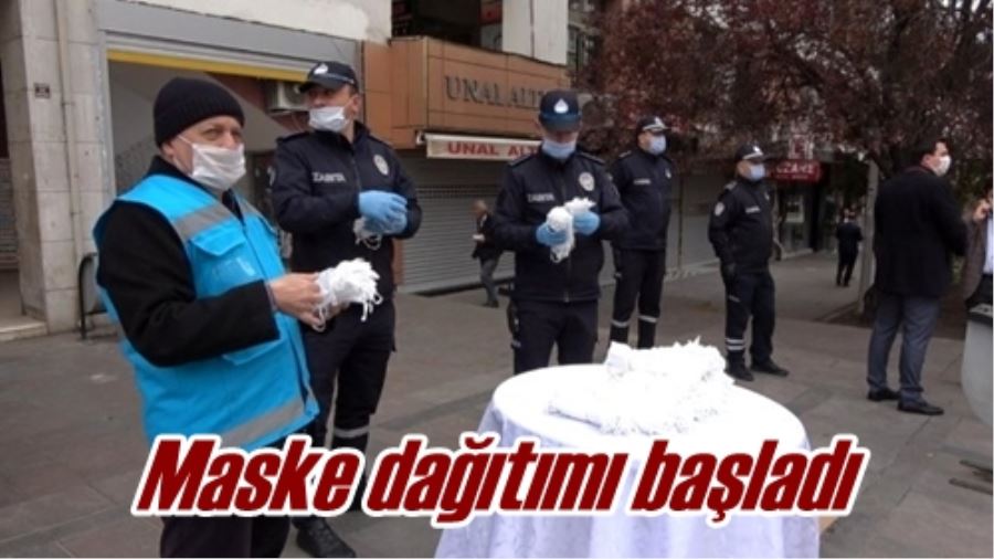 Maske dağıtımı başladı