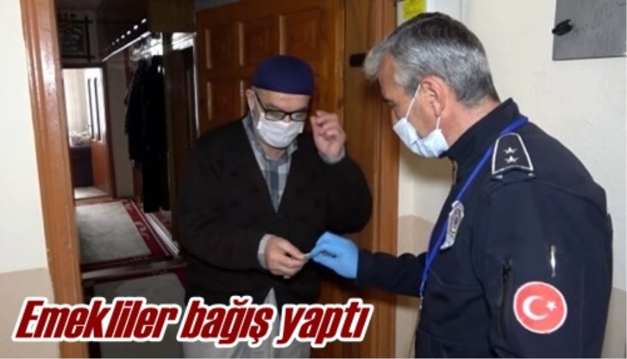 Emekliler bağış yaptı