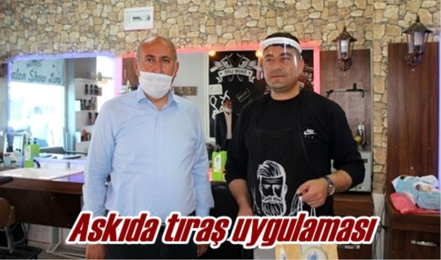 Askıda tıraş uygulaması