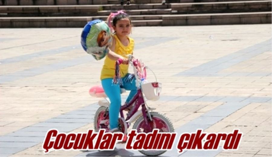 Çocuklar tadını çıkardı