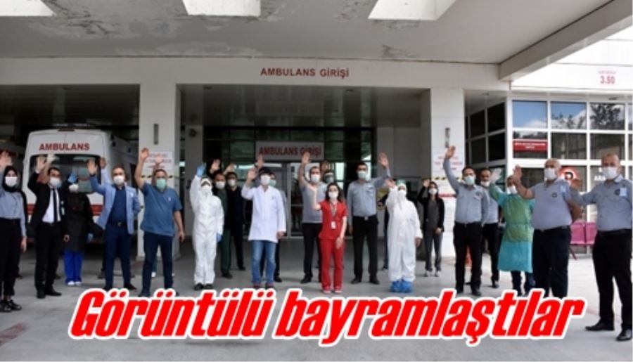 Görüntülü bayramlaştılar