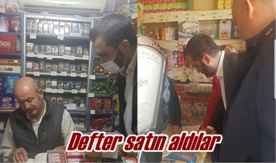 Defter satın aldılar