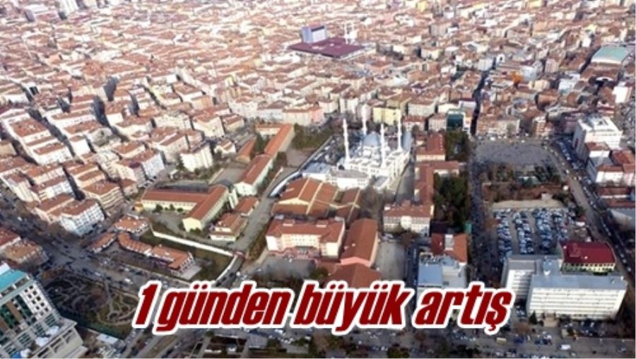 1 günden büyük artış