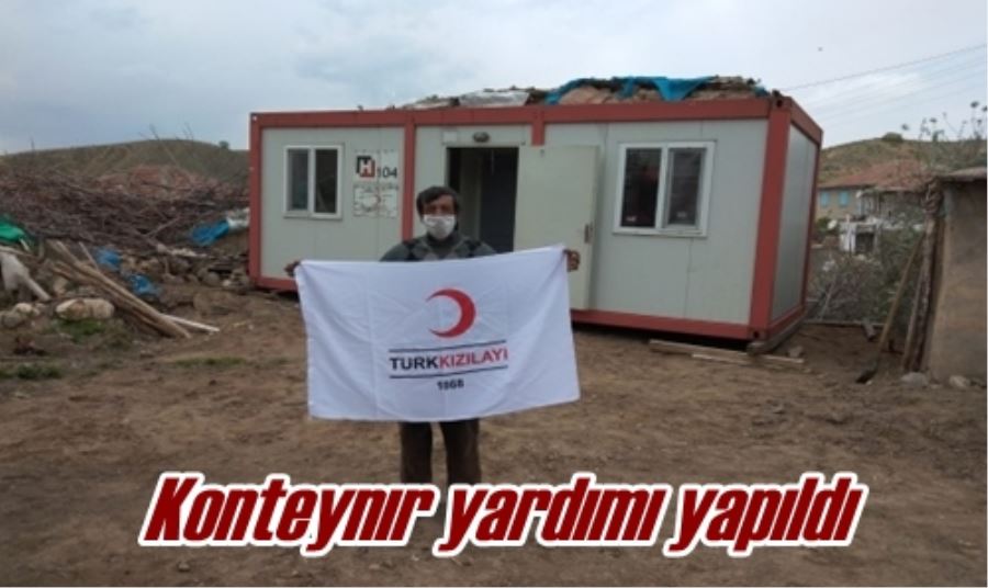 Konteynır Yardımı yapıldı