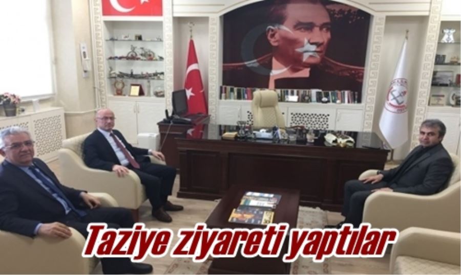 Taziye ziyareti yaptılar