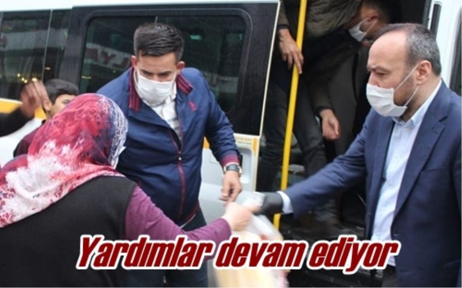 Yardımlar devam ediyor