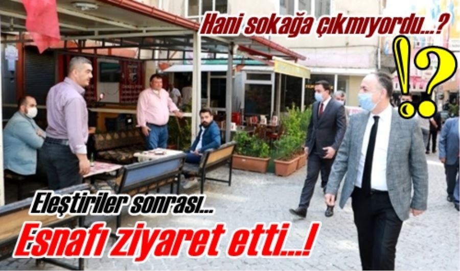 Esnafı ziyaret etti