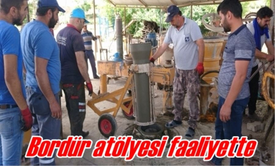Bordür atölyesi faaliyette
