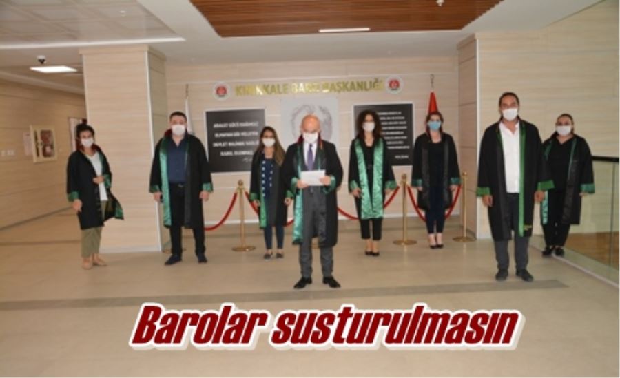 Barolar susturulmasın