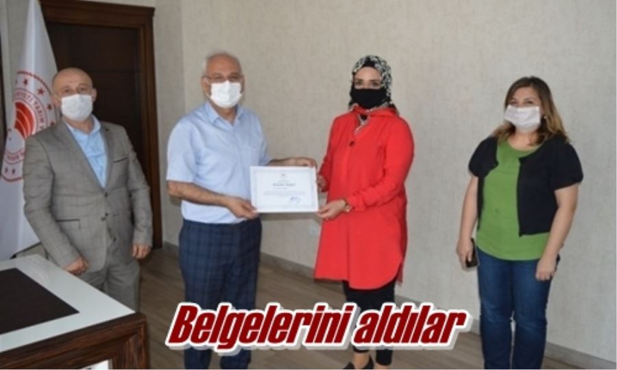 Belgelerini aldılar