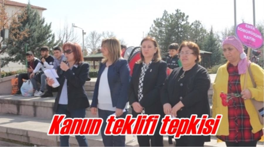 Kanun teklifi tepkisi