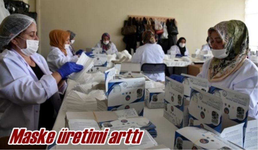 Maske üretimi arttı