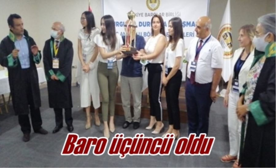 Baro üçüncü oldu