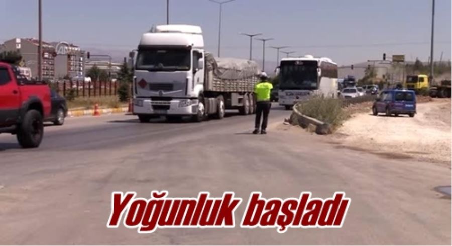 Yoğunluk başladı