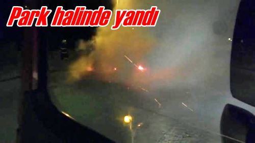 Park halinde yandı