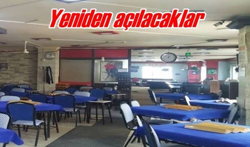 Yeniden açılacaklar