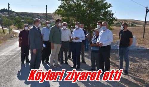 Köyleri ziyaret etti