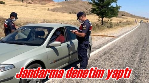 Jandarma denetim yaptı