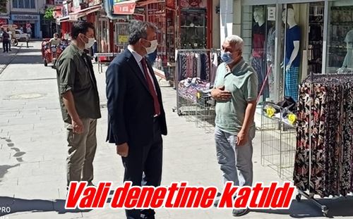 Vali denetime katıldı