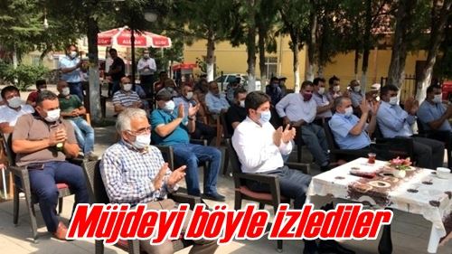 Müjdeyi böyle izlediler