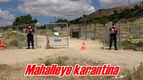 Mahalleye karantina