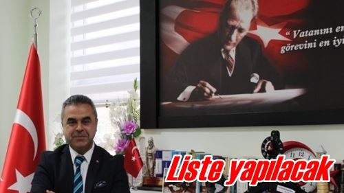 Liste yapılacak