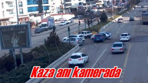 Kaza anı kamerada
