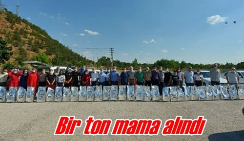 Bir ton mama alındı