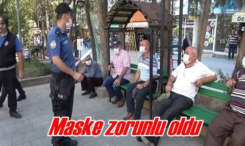 Maske zorunlu oldu