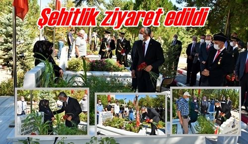 Şehitlik ziyaret edildi