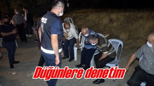 Düğünlere denetim