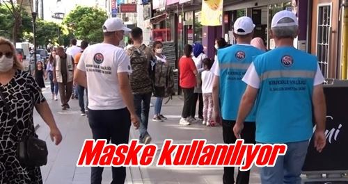 Maske kullanılıyor
