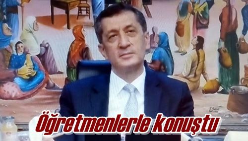 Öğretmenlerle konuştu