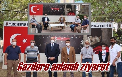 Gazilere anlamlı ziyaret