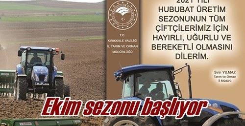 Ekim sezonu başlıyor 