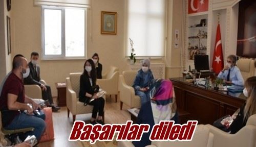 Başarılar diledi 