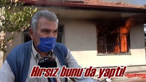 Hırsız bunu da yaptı! 