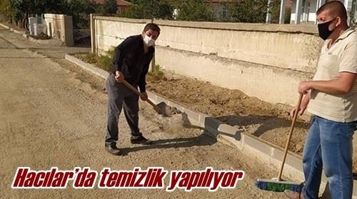 Hacılar’da temizlik yapılıyor 