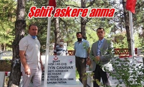 Şehit askere anma 