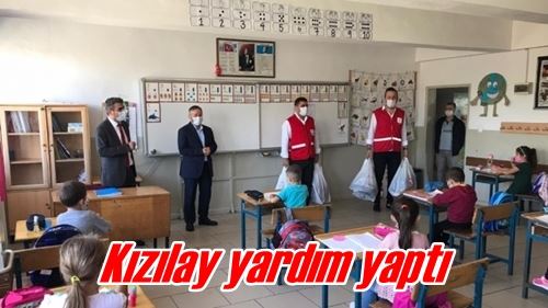 Kızılay yardım yaptı