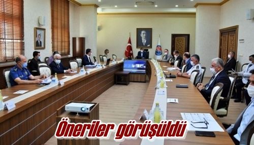 Öneriler görüşüldü