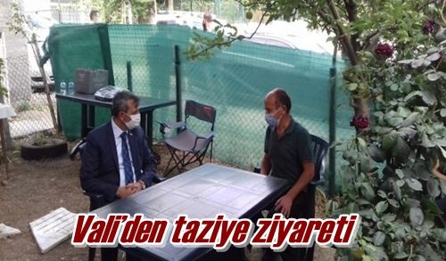 Vali’den taziye ziyareti