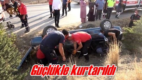 Güçlükle kurtarıldı