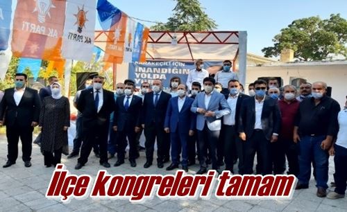 İlçe kongreleri tamam
