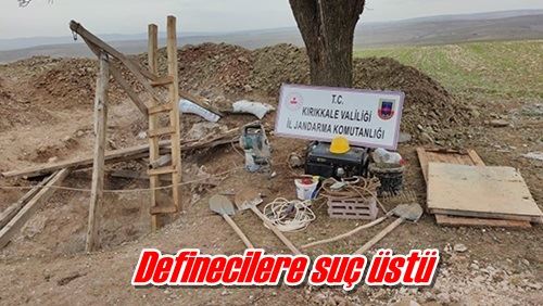 Definecilere suç üstü