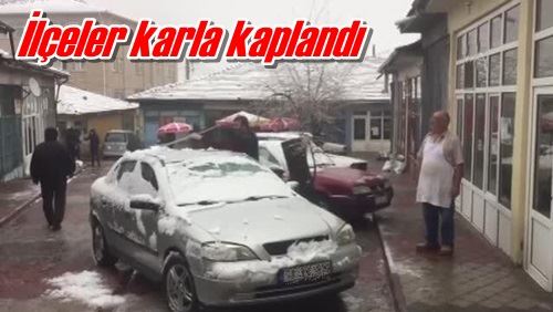İlçeler karla kaplandı