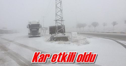 Kar etkili oldu